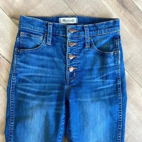 Madewell 10’ High Rise Skinny Button Fly Size 24 - Picture 3 of 7